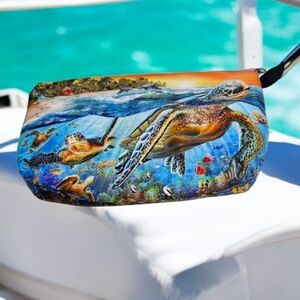 Sea Turtle Makeup Travel Bag Colorful